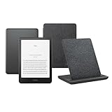 Kindle Colorsoft Signature Edition (32 GB) Ohne Werbung Mit schwarzer transparenter Hülle und Kabelloses Ladedock