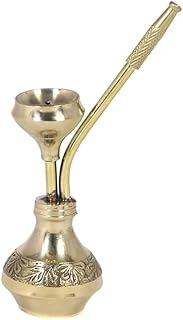 Brass Vintage Hookah (Gold_3.5 Inch X 2.3 Inch X 4.7 Inch)