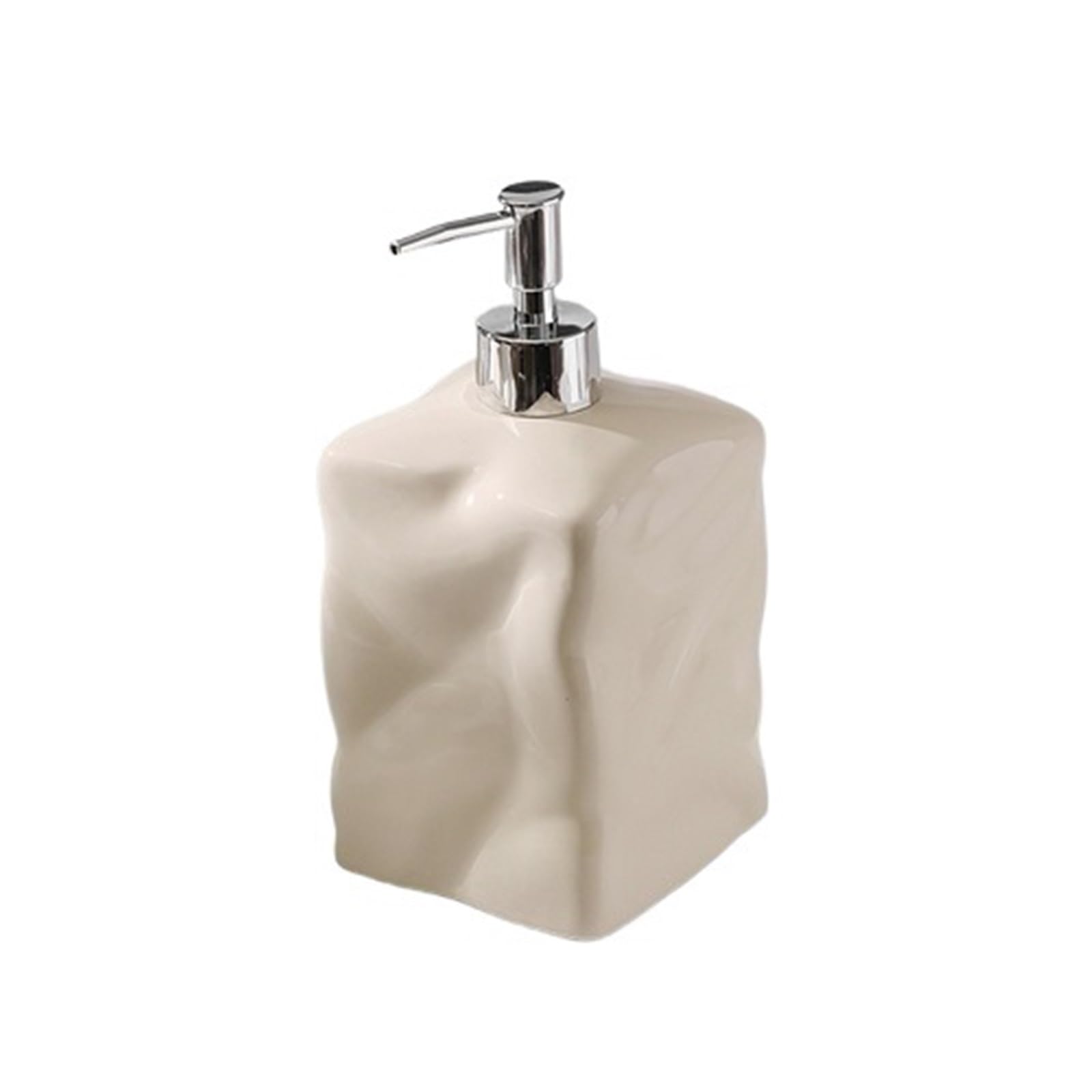 Soap Dispenser Large Capacity Ceramic Lotion Bottle 600ML Hotel Hand Sanitizer Soap Dispenser Bathroom Shower Gel Shampoo for Bathroom(B)