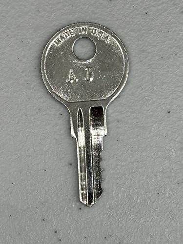 Generic APG Cash Drawer A1 Replacement Keys: 2 Keys, Brass