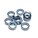 CONTIA 10Pcs 6700RS Bearing 10x15x4mm ABEC-7 Hobby Electric RC Car Truck 6700 RS 2RS Ball Bearings 6700-2RS Blue Sealed