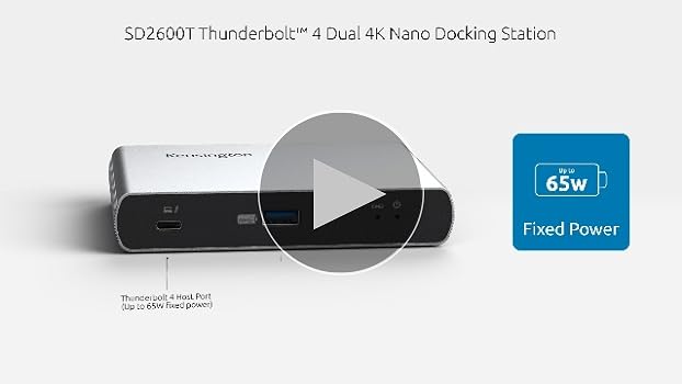 ケンジントン SD2600T Thunderbolt4 ドッキングステーション SD2600T Thunderbolt™ 4 デュアル4Kナノドッキングステーション