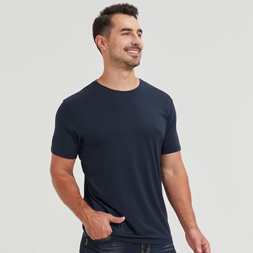 Image of netdraw Men's Ultra Soft Bamboo Viscose Cotton T-Shirt S-3XL