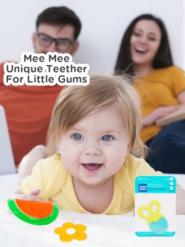 Image of Mee Mee Multi Textured Silicone Teether, Blue