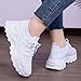 Slip On Tennis Shoes Women Lace Up Sock Sneaker Lightweight Breathable Deodorizing Comfortable Walking Gym Training Shoes Fashionable Casual Ankle Socks Sneakers Elevator Shoe White