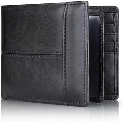 Swallowmall Mens Wallet Rfid Blocking Leather Wallet for Men Bifo...