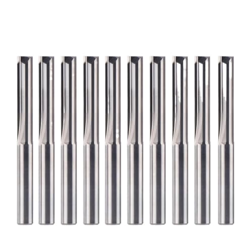 CHPGKGVNVT 10-teilige 3,175mm Schaftfräser Gerade Einsätze