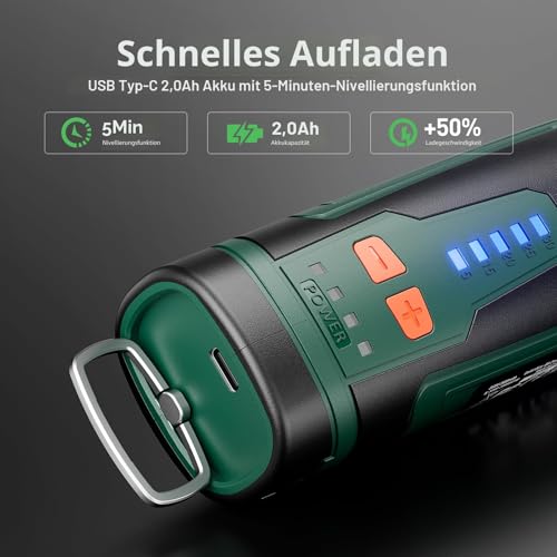 DEPSTECH 8V 2.0Ah Akku Multifunktionswerkzeuge, Rotationswerkzeuge 5 Gang...