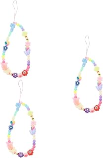 ABOOFAN 3 Pçs Chaveiro Pulseira Pulseira Chaveiro Cordão Capa De Telefone Com Charme Acessórios De Telefone Charme Cordão De Telefone Encantos Cordão De Pulso Para Telefone Bonito Charme