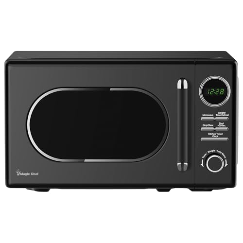 0.7 cu. ft. Retro Countertop Microwave in Black