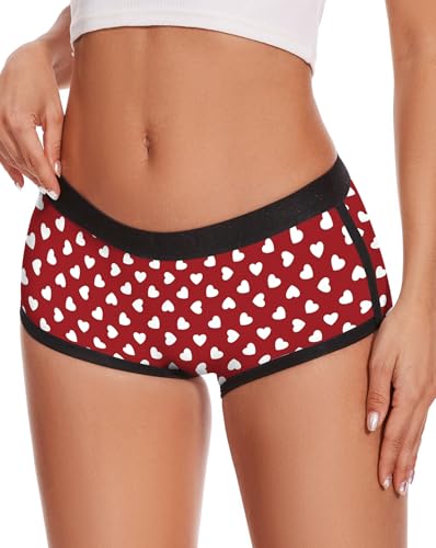 Image of Aueyan Womens Boyshorts Panties Stretchy Boxer Briefs Novelty Lounge Sleep Shorts