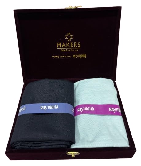 raymond Fabrics Men's Cotton Shirt and Trouser Unstitched Fabric Set - Gift Pack (Multicolour_Free Size) 13-picture-18