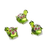 12 Perline Animali In Vetro Lampwork - Oca, Pecora, Balena Per Bracciali Fai Da Te - Foto 12