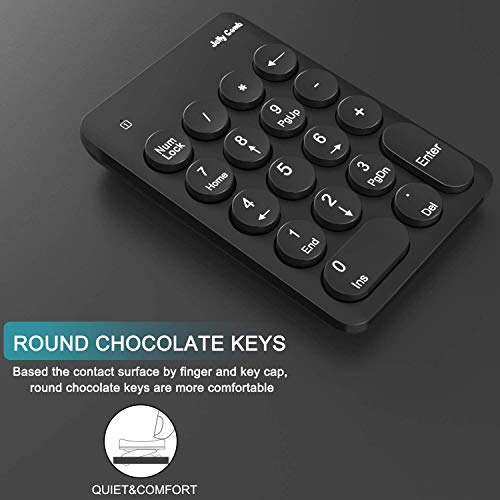 Jelly Comb Wireless Number Pad and Mouse (Black) - Thumbnail 5