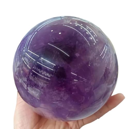 Améthyste contre le stress, boule de cristal en quartz violet pour retrouver le calme