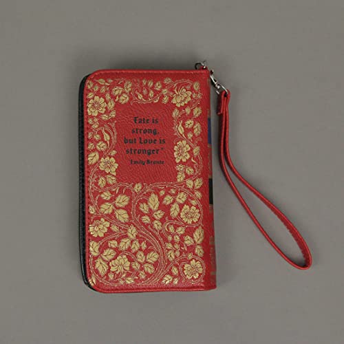 Things2Die4 Red and Gold Book of Love Wallet ID Holder Snap Close Novelty Fashion Wristlet2