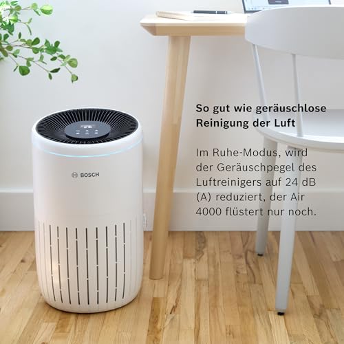 Bosch Air 4000 Luftreiniger - Für Räume bis zu 62,5 m² - Entfernt effizient Schadstoffe - Mit 3-in-1 Luftfilter, Smart Sensor, Automatikmodus, Ruhemodus ( – Bild 5