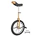 Generic 16 Inch Unicycle for Kids and Adults, Yellow, One Wheel Bike with Adjustable Seat for Exercise, Fun, Entertainment, Circus Performances, Unicycle for Beginners, Easy Assembly