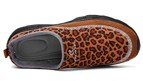 Mens Womens Warm Garden Clogs Mules Casual Slip on Shoes Autumn Thickening Breathable Slippers Non-Slip Lightweight Walking Shoes