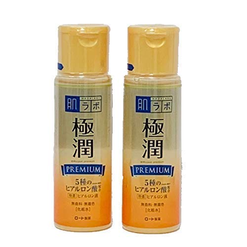 Rohto Hadalabo Gokujyun Premium Hyaluronsäure Lotion 170 ml 2 Flaschen Set