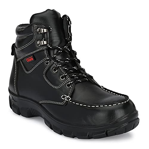 Ozarro Black Leather Steel Toe Safety Shoe (S4427) (B09GWFW7C5) Amazon Price History, Amazon Price Tracker