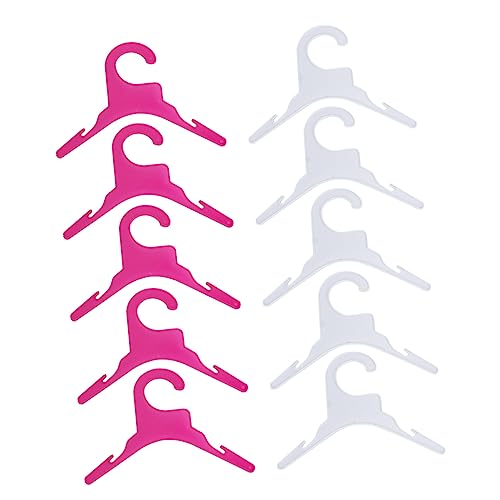 GALPADA 10Pcs Pet Clothes Hanger for Puppies Cats for Doll Clothes and Small Apparel Long