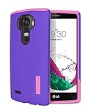 LG G4 Case, TOTU G4 Case [Durable Series] Protective Grip Cover [Drop Protection] Hard Shock-Resistant Hybrid Cover Dual Layer Armor Defender Case for LG G4 - BlueViolet/Rose