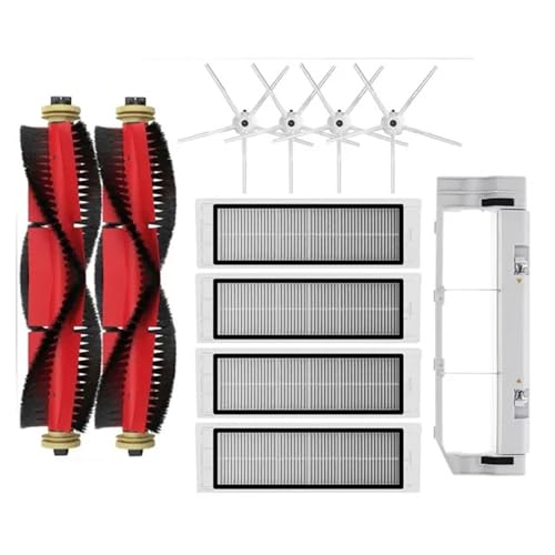 互換性がありますロボロックE3 S4 S5シリーズロボット掃除機HEPAフィルターとメインブラシセットに対応(PURPLE)