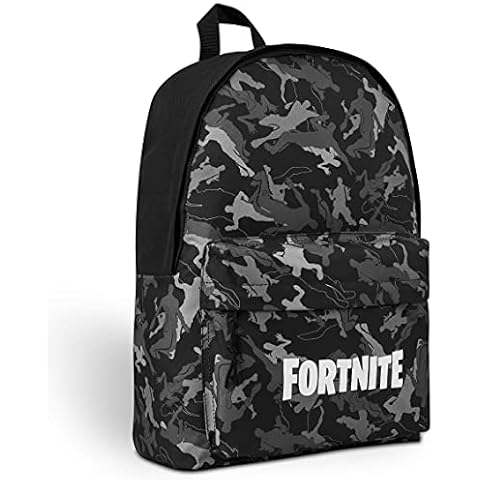 Fortnite Mochila Escolar Camuflaje Gris Cover