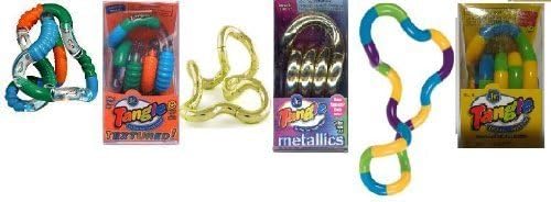 Set of 3 Assorted Tangle Jr. Fidget Toys - Original, Metallic and Textured