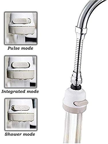 Swivel Faucet, Kitchen Faucet Extender, 360°Rotation Sink Faucet Spray Headfor Bathroom& Kitchen& Bar Tap Nozzle Filter Adapter