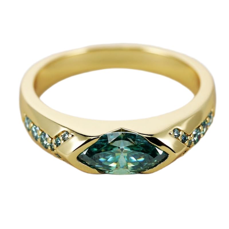Bague aigue-marine naturelle argent 925 anti-ternissement pour femme