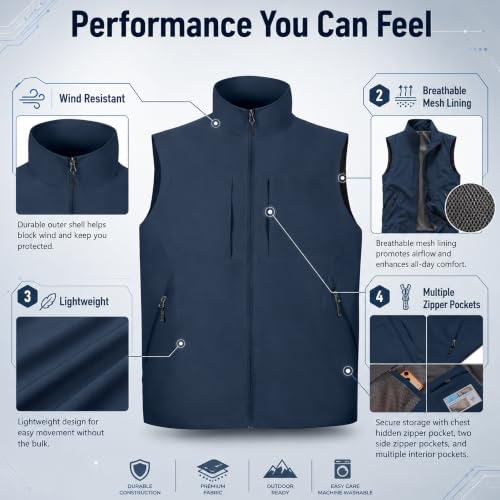 FILEXTY Softshell Golf Vest