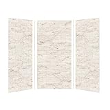 Transolid SWK363672-48 SaraMar 36-in X 72-in Glue 3-Piece Shower Wall Kit, Biscotti Marble, 54 Sq Ft Transolid SWK363672-48 SaraMar 36-in X 72-in Glue 3-Piece Shower Wall Kit, Biscotti Marble, 54 Sq Ft