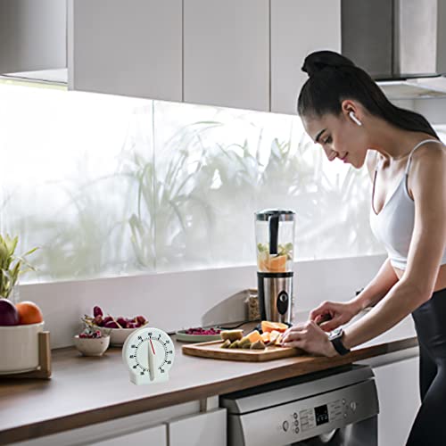 Kitchen Timer, 60 Minutes Mechanical Timer Clock For Cooking With Bell Alarm Clock, No Battery Needed, Light And Convenient White #TOP3