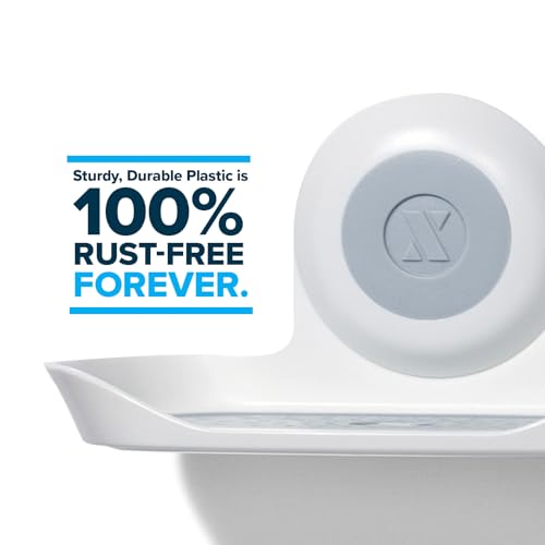 SlipX Solutions Strong Hold Soap Saver, Suction Cup Soap Holder, Must Have Universal Kitchen & Bathroom Shower Accessories, White