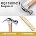 8.8 Ounce Claw Hammer,Forged Carbon Steel Head Small hammer Wood Hammer Solid wood handle claw hammer for Home Repair& DIY