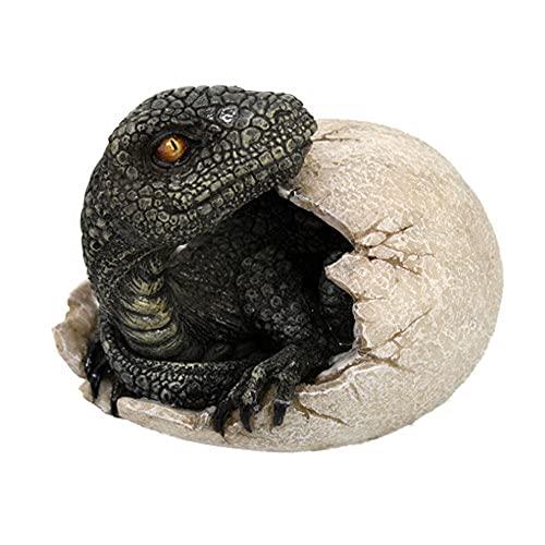 Pacific Giftware Jurassic Era Predator Velociraptor Dinosaur Hatchling Figurine Baby Raptor Breaking Out of Egg Realistic Hand-Painted Polyresin Collectible Statue for Dinosaur Lovers 3.94" H