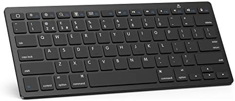 OMOTON Bluetooth Keyboard Compatible with New iPad 10.2(9th Gen 2021/8th Gen 2020/7th Gen 2019), iPad Air 3/4, iPad Pro 11/12.9(2020/2019), iPad Air/Pro/Mini, iPhone and More, Black