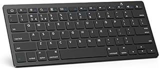 OMOTON Bluetooth Keyboard Compatible with New iPad 10.2(9th Gen 2021/8th Gen 2020/7th Gen 2019), iPad Air 3/4, iPad Pro 11/12.9(2020/2019), iPad Air/Pro/Mini, iPhone and More, Black