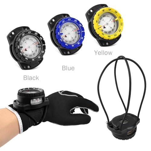 Brújula de Pulsera Impermeable para Buceo con Montura Tipo Bungee miniatura 6