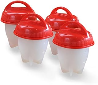 Egglettes Egg Cooker - Hard Boiled Eggs without the Shell, 4 Egg Cups