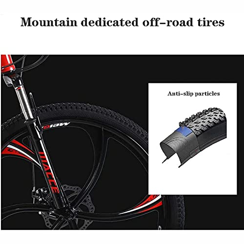 Bicicleta de montaña con cuadro de acero al carbono resistente y suspensión delantera 3