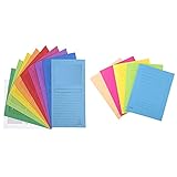 Exacompta 50000E Lote De 50 Subcarpetas Forever 120 Con Ventana E Impresas, Colores Surtidos