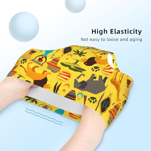 African Ethnic With Stylized Icons Girls' Underwear Soft Cotton Little Girls Panties Comfort Briefs4