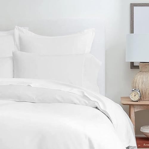 Funda de edredón King con cierre de cremallera, juego de edredón de 3 piezas de 1000 hilos 100% algodón egipcio de fibra larga, funda de edredón