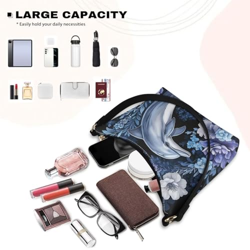 Image of Handbag for Women Leather Underam Shoulder Bag with Zipper Fashion Work Purse Waterproof Travel Wallet