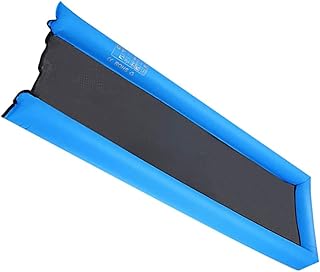 FELTECHELECTR Floating Row Floas Inflatable Floating Mat Portable Inflatable Floating Bed Portable Swimming Mat Swimming Floating Bed 100% Nylon Aldult Roller Blue Swimming Mat