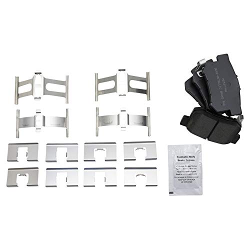 Image of TRQ Rear Brake Pad and Rotor Set Ceramic Calipers Compatible with 2010 2016 Volkswagen CC