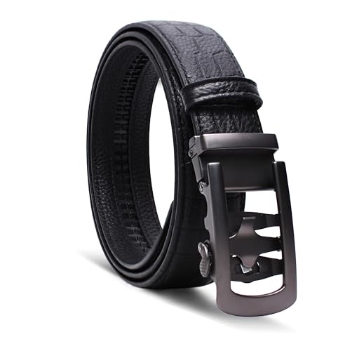 Image of WildHorn Men's Genuine Leather Belt for Men| Premium Auto-Lock Buckle | Adjustable up to 48 inch | Formal & Casual Wear | Micro-Adjust Fit | Stylish Gift Box Included